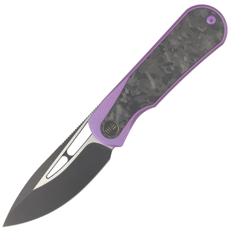 Najlepsza cena Nóż składany WE Knife Baloo Purple Titanium / Shredded Carbon Fiber, Black Stonewashed CPM 20CV by Ostap Hel (WE21033-3)
