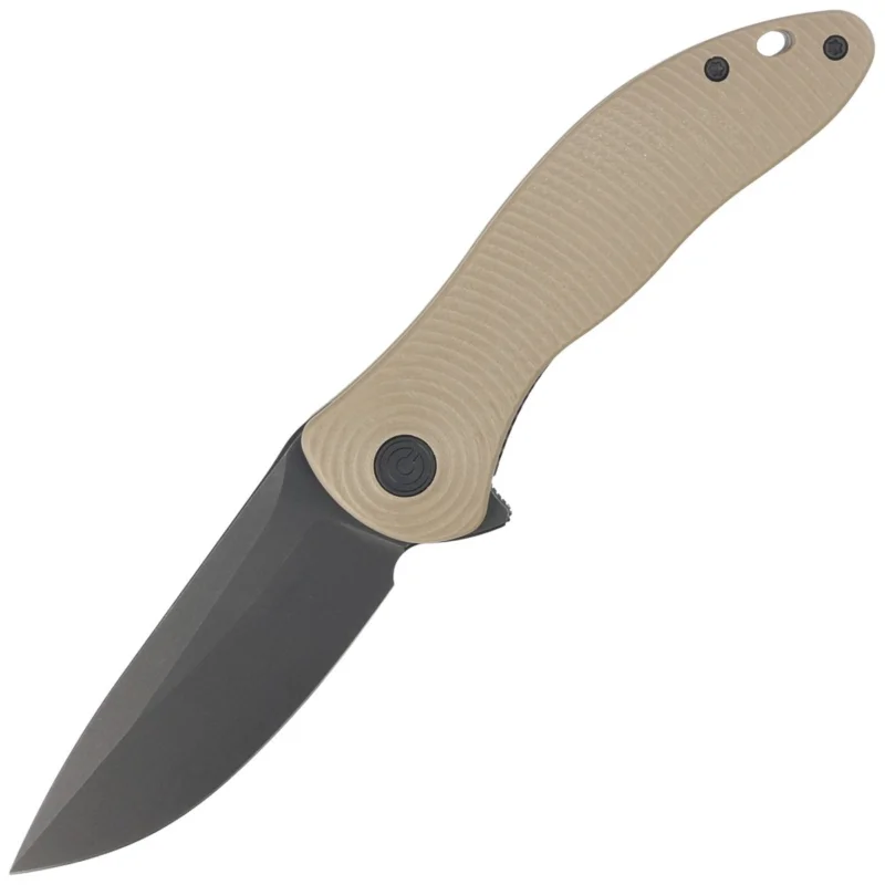 Nóż składany Civivi Synergy3 Tan G10, Black Stonewashed Nitro-V by Jim O'Young (C20075D-2) Do wyczerpania zapasów