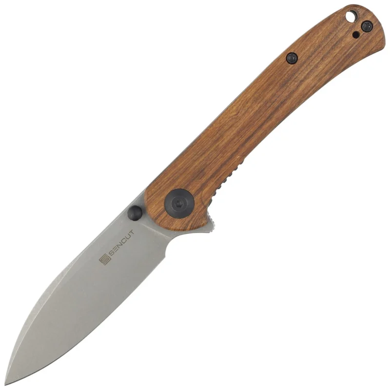 Zniżka Nóż składany Sencut Scepter Cuibourtia Wood, Gray Stonewashed 9Cr18MoV (SA03H)