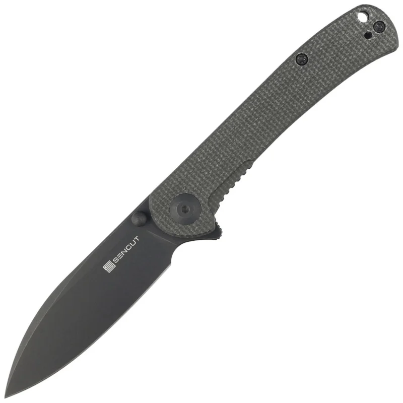 Kup online Nóż składany Sencut Scepter Dark Green Micarta, Black Stonewashed 9Cr18MoV (SA03G)