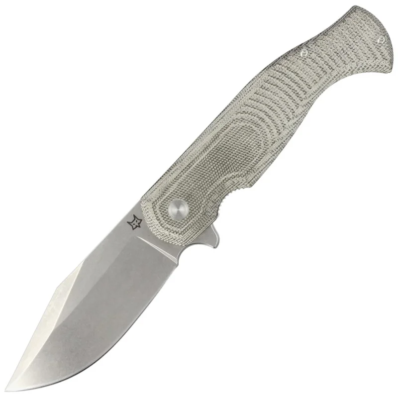 Fox Knife Eastwood Tiger OD Green Canvas Micarta, Stonewashed D2 by Gudy Van Poppel (FX-524 G) Ostatnia szansa
