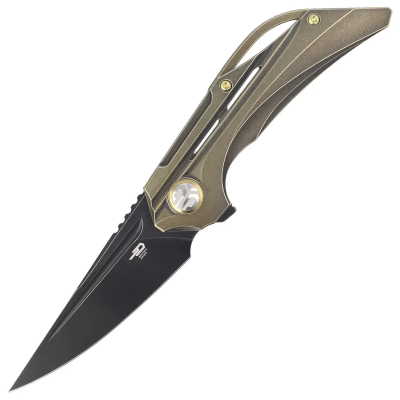 Nóż składany Bestech Vigil Bronze Titanium, Black Stonewashed M390 by Kombou (BT2201D) Szybka wysyłka