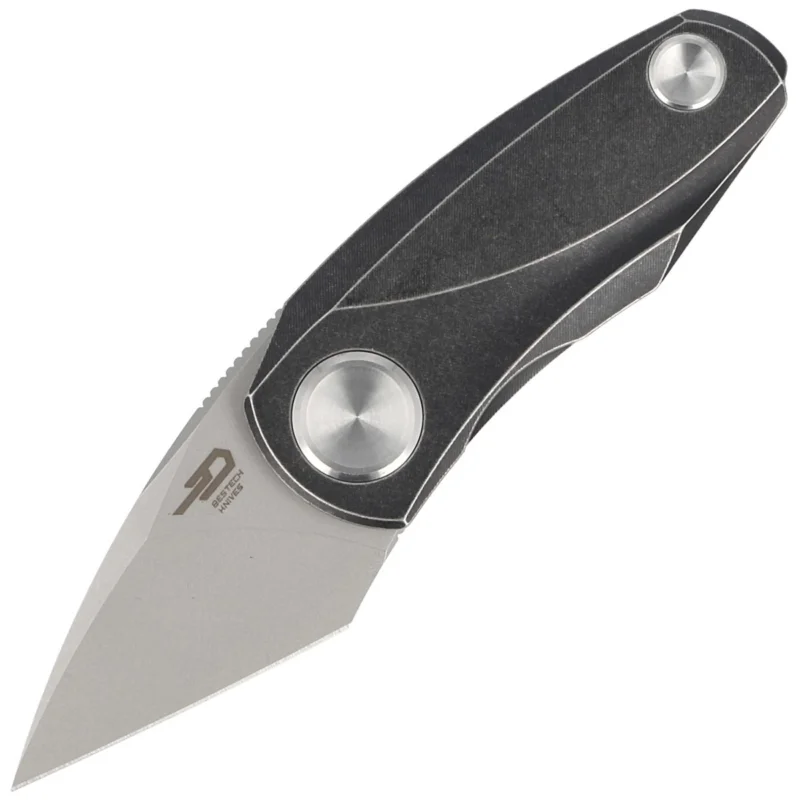 Premium Nóż składany Bestech Tulip Frame Lock Black Titanium, Fine Stonewashed M390 by Ostap Hel (BT1913E)