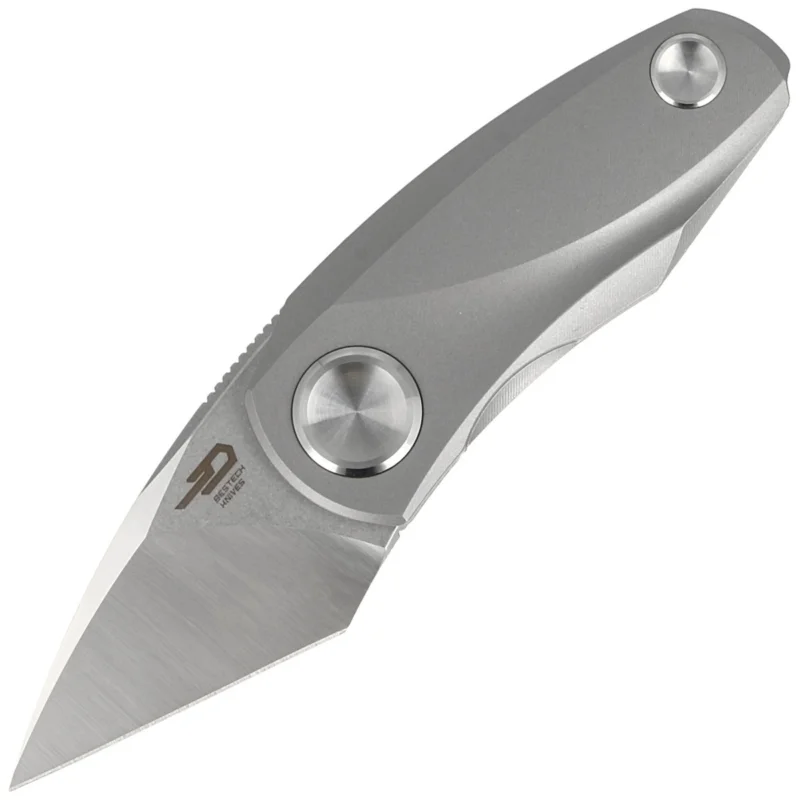 Nóż składany Bestech Tulip Frame Lock Grey Titanium, Stonewashed / Satin M390 by Ostap Hel (BT1913A) Premium