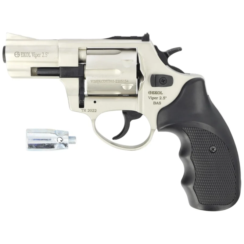 Super okazja Rewolwer alarmowy BAS Voltran Ekol Viper 2.5'' Satin kal .22 Long Blanc