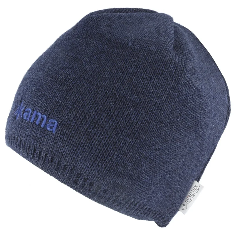 Premium Czapka Kama 100% Merino Wool Gore-Tex Infinium Windstopper, Navy (AW69-108 L)