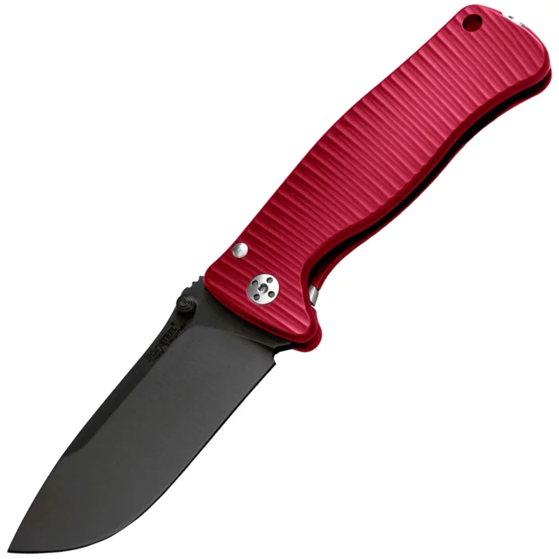 Darmowy zwrot Nóż składany LionSteel SR2A Red Aluminium, Black Sleipner by Molletta (SR2A RB)