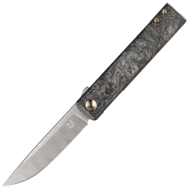 Sprawdź teraz FOX Knife Chnops Marble Carbon Fiber, Damasteel DS93X Gysinge by Riccardo Gobbato (FX-543 DCF)