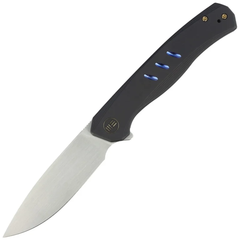 Szybka wysyłka Nóż składany WE Knife Seer LE No 444/610 Black Titanium, Rubbed Silver CPM 20CV (WE20015-1)
