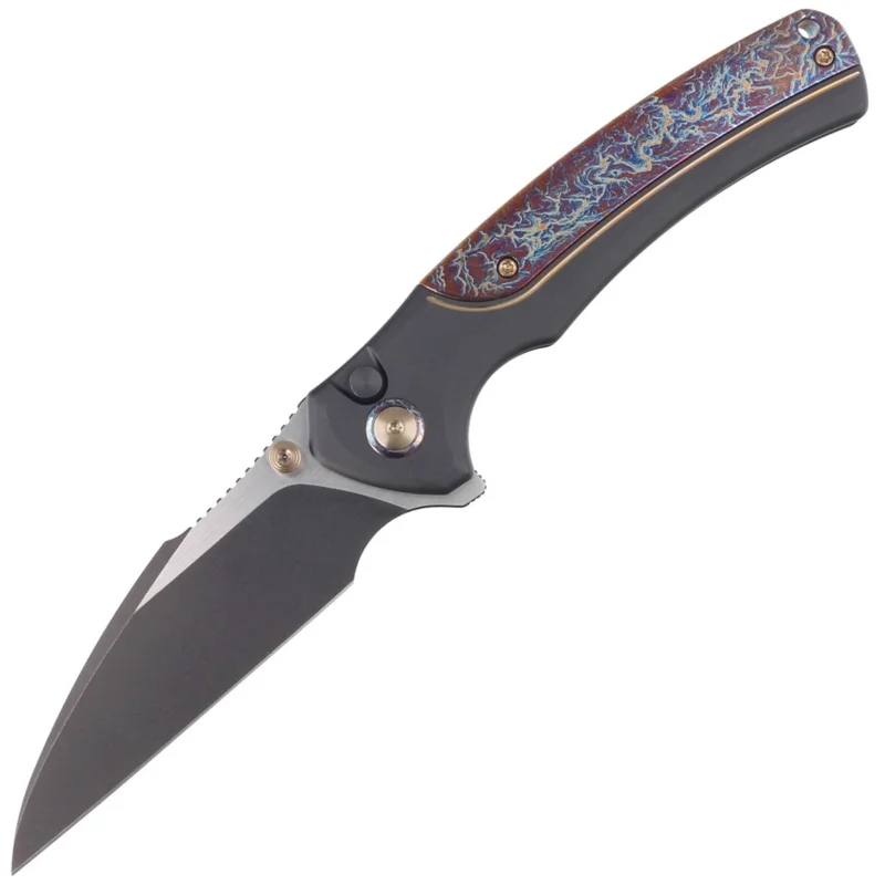 Nie przegap WE Knife Ziffius LE No 062/310 Black Titanium/Flamed, Black Stonewashed/Satin CPM 20CV (WE22024D-1)