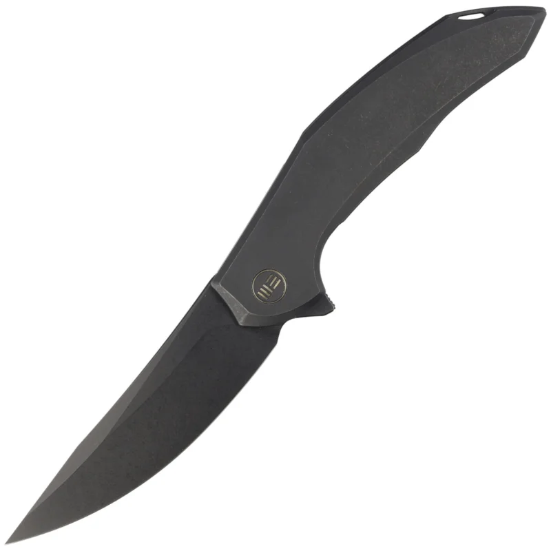 Nóż składany WE Knife Merata LE No 141/205 Black Titanium, Black Stonewashed CPM 20CV by Anton Tkachenko (WE22008A-1) Bezpieczna płatność