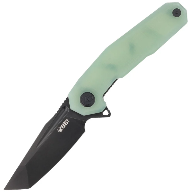 Wyprzedaż Kubey Carve KB237F Knife Jade G10, Blackwashed AUS-10