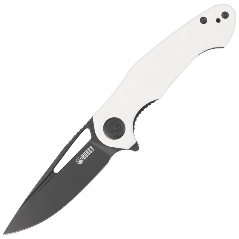 Cena promocyjna Nóż składany Kubey Dugu Ivory G10, Black Stonewashed 14C28N (KU210G)
