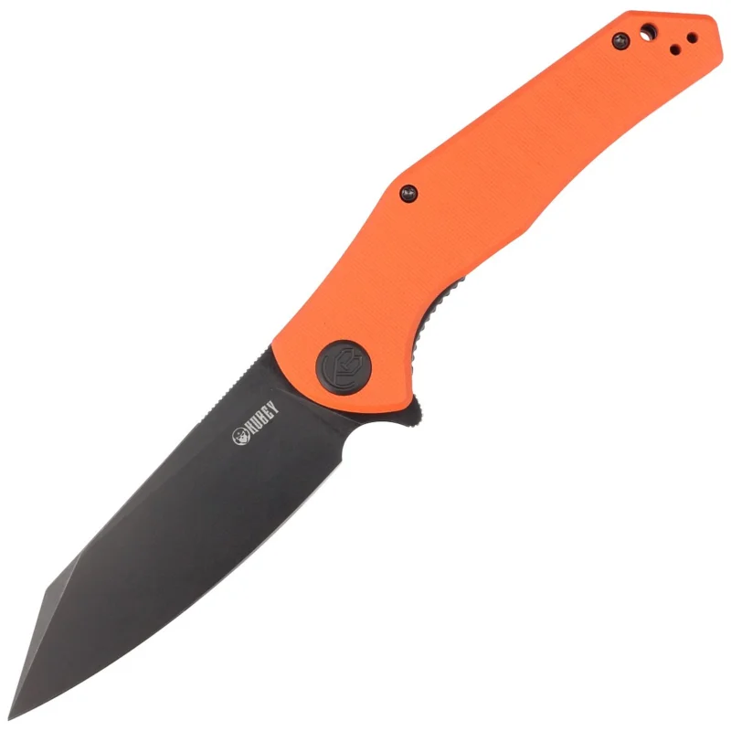 Kubey Flash KU158G Knife Orange G10, Blackwashed AUS-10 Hit sprzedaży