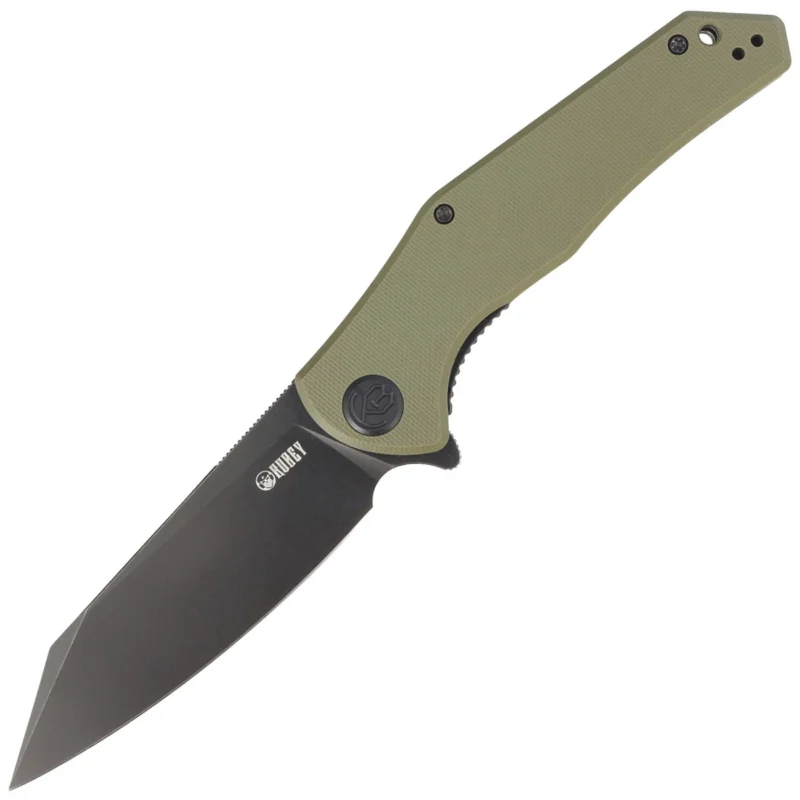 Sprawdź teraz Nóż składany Kubey Flash KU158F Green G10, Blackwashed AUS-10