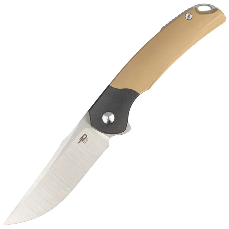 Niska cena Bestech Supernova Gold Titanium/Black Zirconium, Satin M390 Knife (BT2111C)