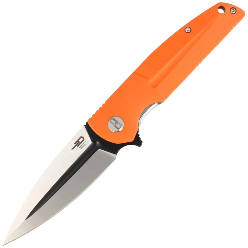 Nóż składany Bestech Fin Orange G10, Satin/Black 14C28N (BG34B-2) Oferta