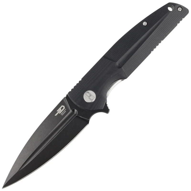 Nóż składany Bestech Fin Black G10, Black Stonewashed 14C28N (BG34A-3) Kup teraz
