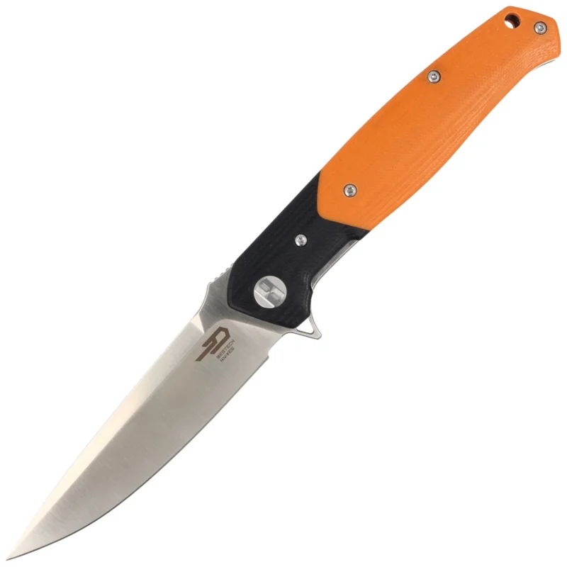 Nóż składany Bestech Swordfish Black / Orange G10, Satin D2 (BG03C) Dostępne od ręki