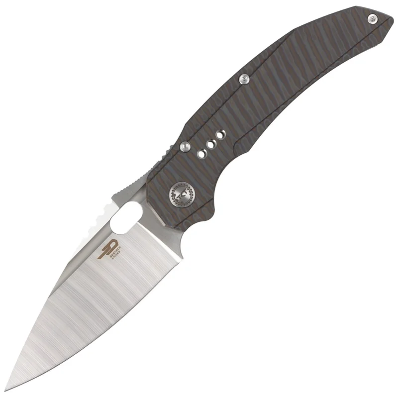 Bestech Exploit Tiger Texture Titanium, Satin CPM S35VN by Todd Knife and Tool (BT2005D) Niska cena