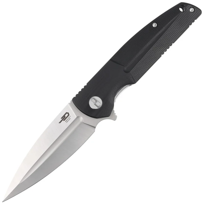 Bestech Knife Fin Black G10, Satin 14C28N (BG34A-1) Nowość