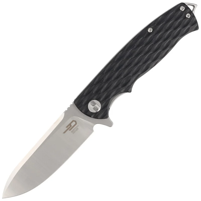 Nóż składany Bestech Grampus Black G10, Stonewashed/Satin D2 (BG02A) Oferta limitowana