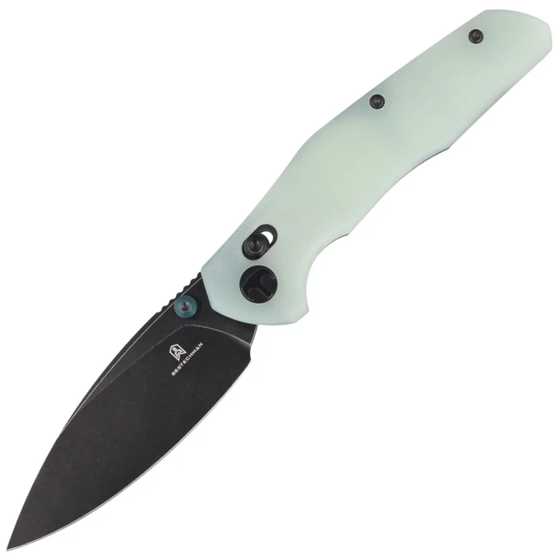 Nóż składany Bestechman Ronan Jade G10, Black PVD Stonewashed 14C28N (BMK02I) Bezpieczna płatność
