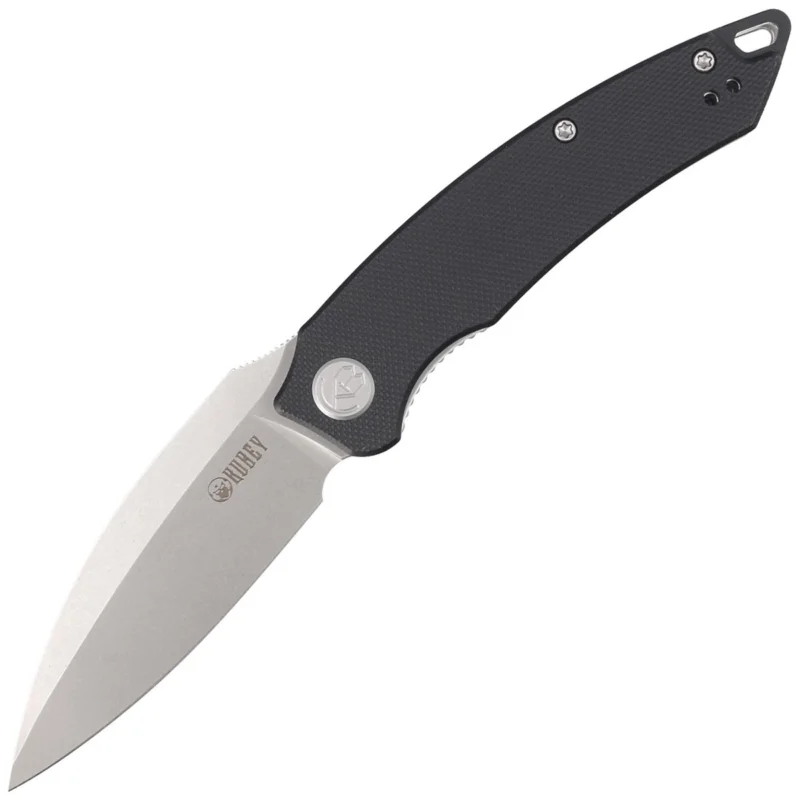 Darmowa dostawa Kubey Knife Leaf Black G10, Bead Blasted AUS-10 by Tiguass (KU333A)