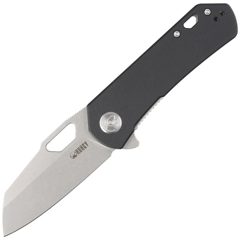 Ostatnie sztuki Nóż składany Kubey Knife Duroc Black G10, Bead Blasted AUS-10 by Colin Maisonpierre (KU332I)