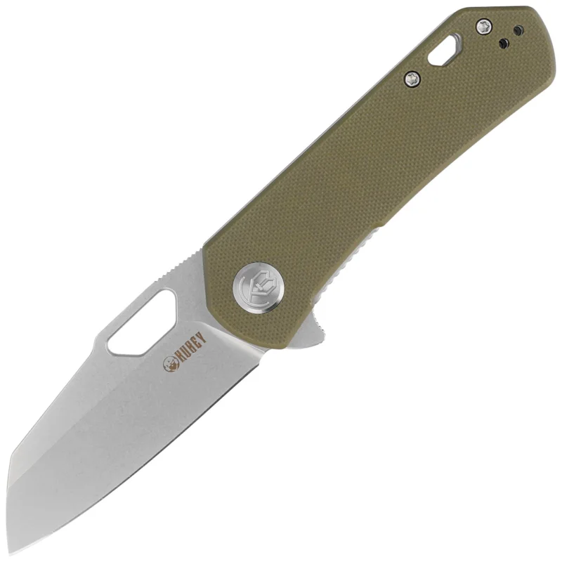 Bestseller Kubey Knife Duroc Dark Green G10, Bead Blasted AUS-10 by Colin Maisonpierre (KU332G)