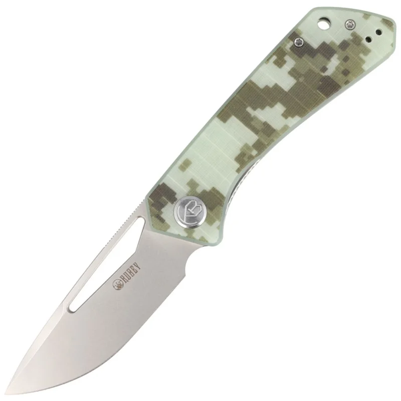 Nóż składany Kubey Thalia Camo G10, Beadblasted D2 (KU331I) Ostatnia szansa