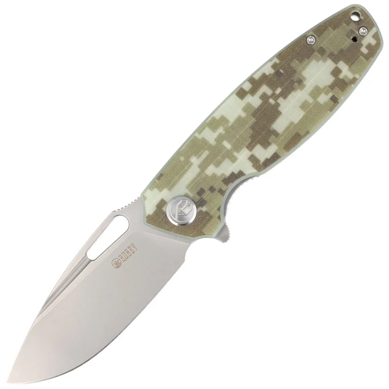 Nóż składany Kubey Tityus Camo G10, Bead Blasted D2 (KU322K) Nie przegap