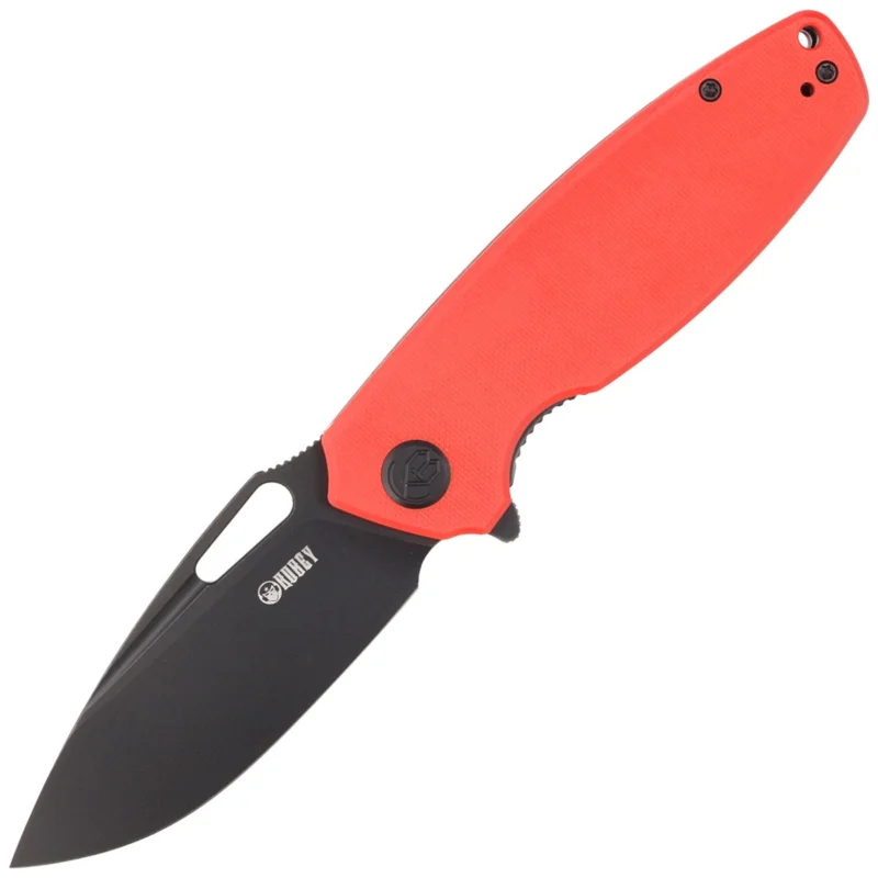 Zniżka Nóż składany Kubey Tityus Red G10, Dark Stonewashed D2 (KU322J)