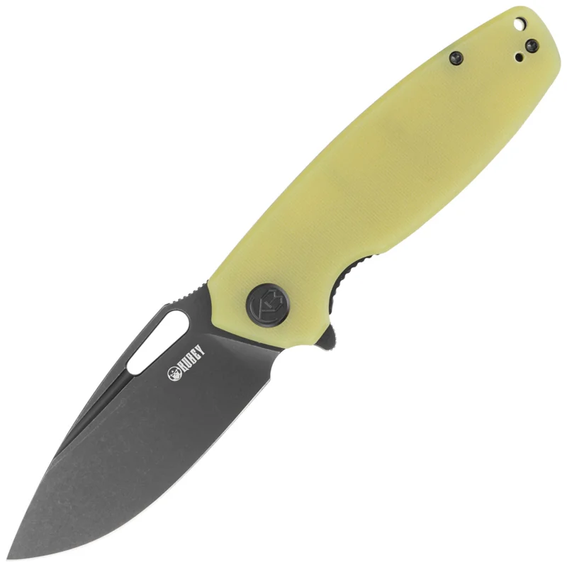 Nóż składany Kubey Tityus Translucent Yellow G10, Dark Stonewashed D2 (KU322G) Niska cena