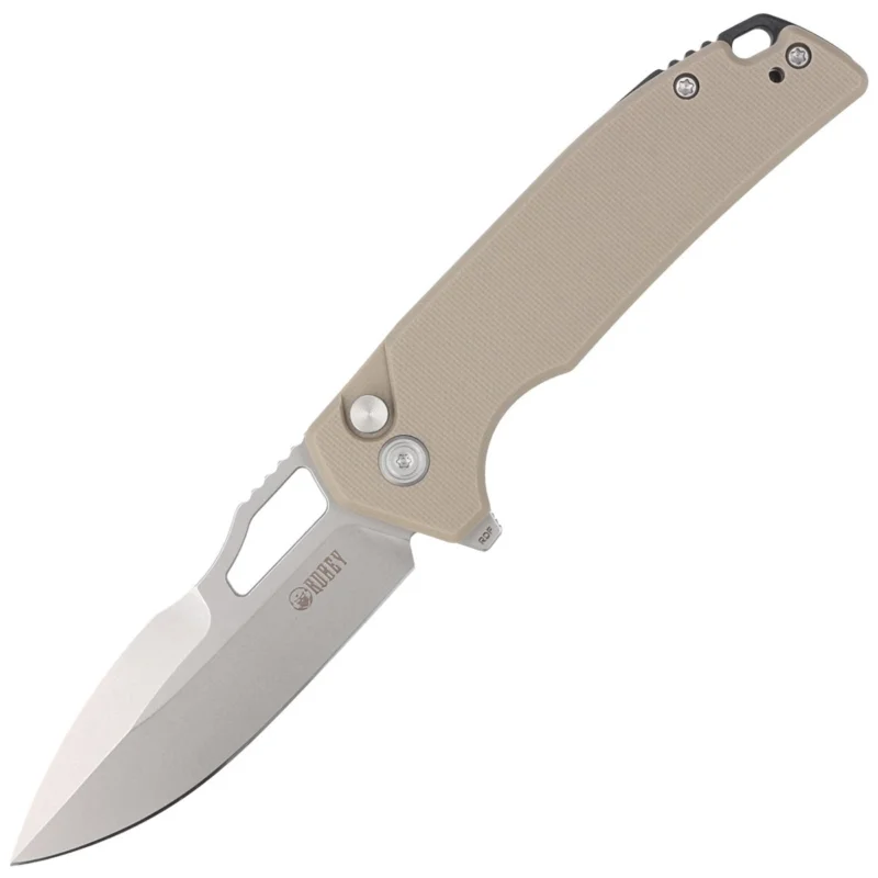 Kubey Knife RDF Tan G10, Bead Blasted AUS-10 by HYDRA Design (KU316D) Nowy