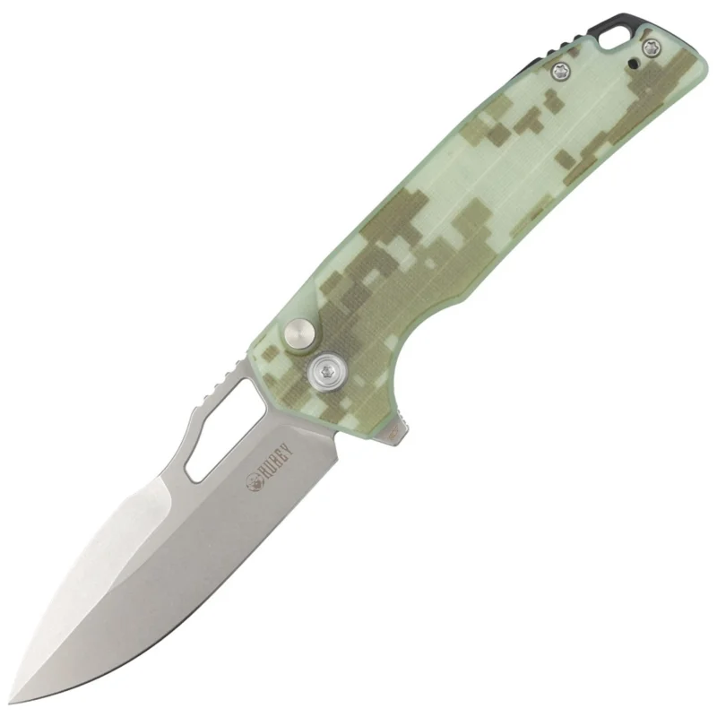 Szybka dostawa Kubey Knife RDF Camo G10, Bead Blasted AUS-10 by HYDRA Design (KU316C)