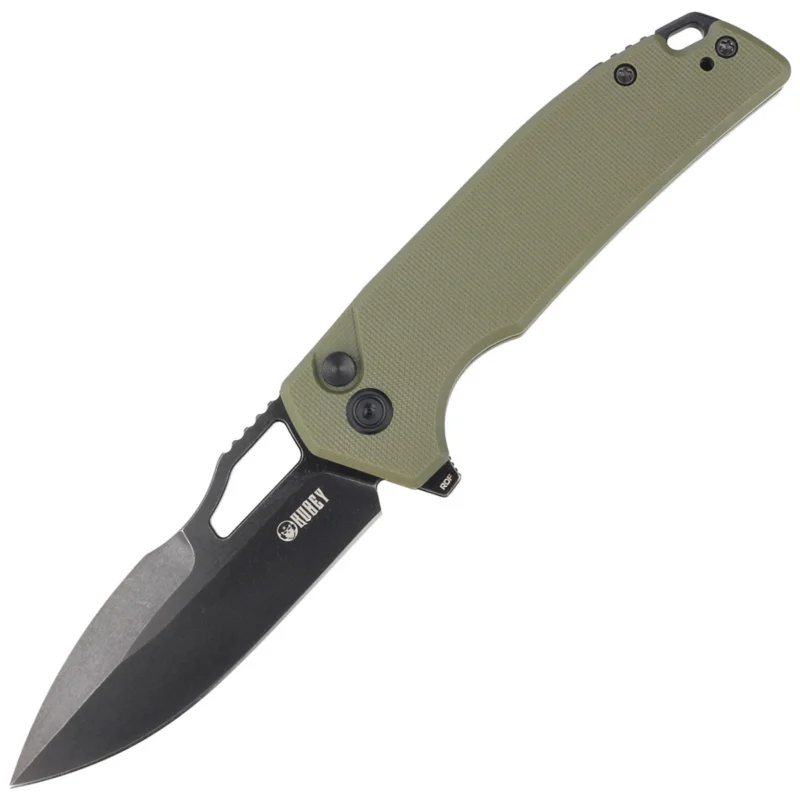 Nóż składany Kubey Knife RDF Green G10, Blackwash AUS-10 by HYDRA Design (KU316B) Tylko dziś