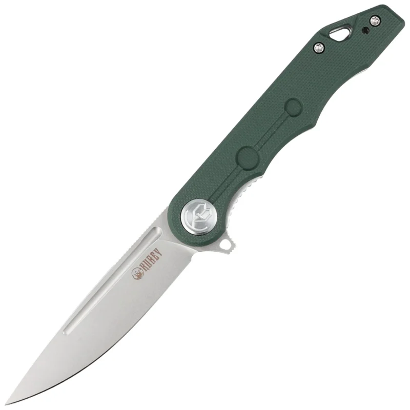 Sprawdź teraz Nóż składany Kubey Knife Mizo Green G10, Bead Blast AUS-10 by Tiguass (KU312F)