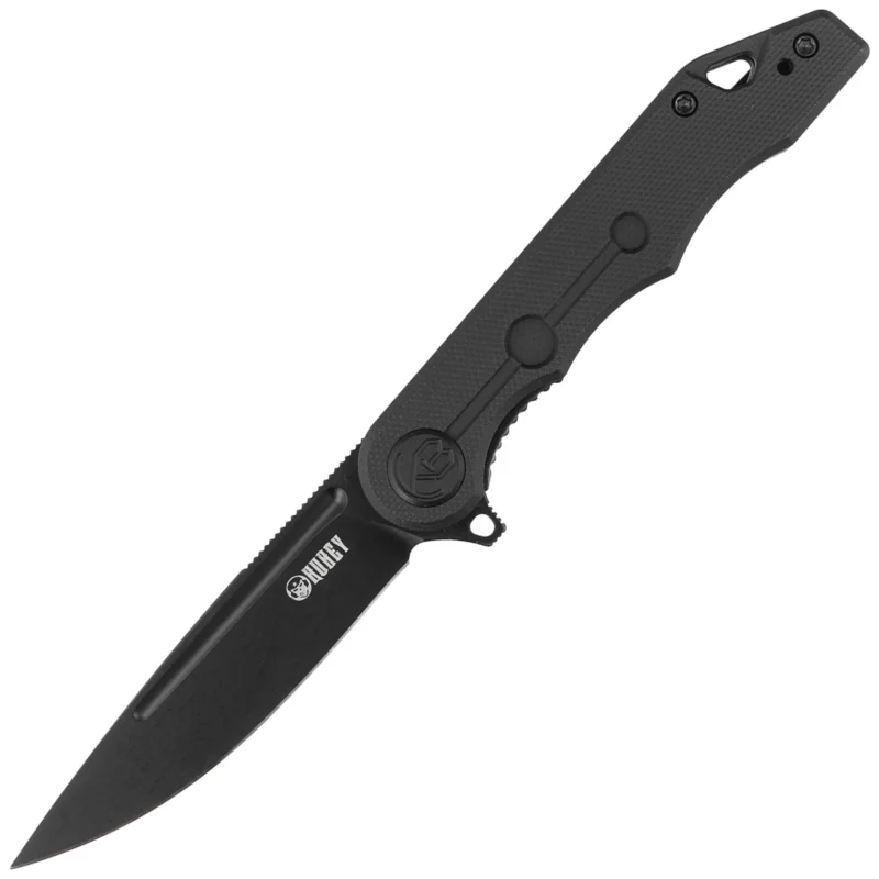 Kubey Knife Mizo Black G10, Blackwashed AUS-10 by Tiguass (KU312B) Wybór klientów
