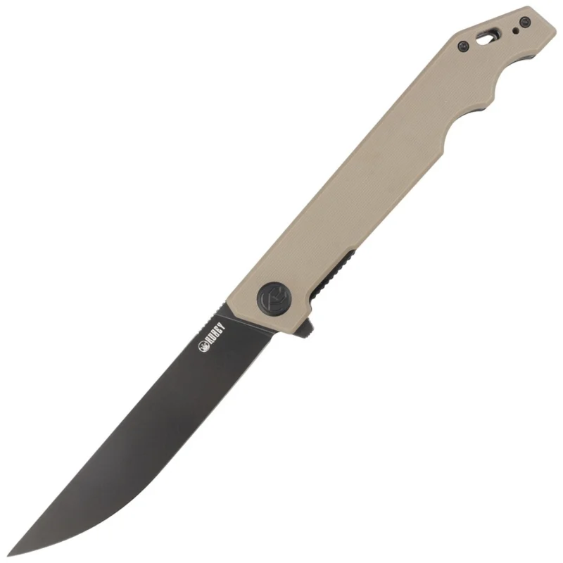 Ostatnie sztuki Kubey Knife Pylades Tan G10, Blackwash AUS-10 (KU253C)
