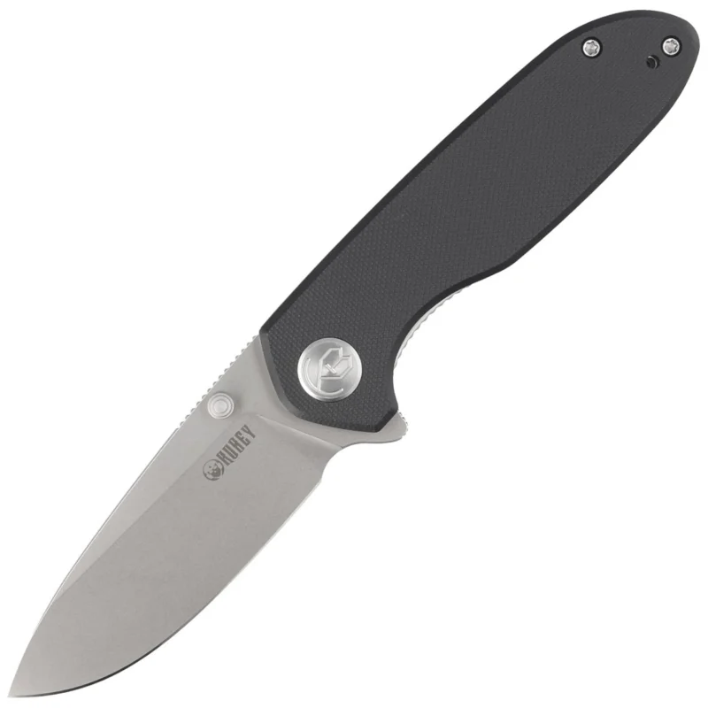 Kup online Nóż składany Kubey Belus Black G10, Beadblasted AUS-10 (KU342A)