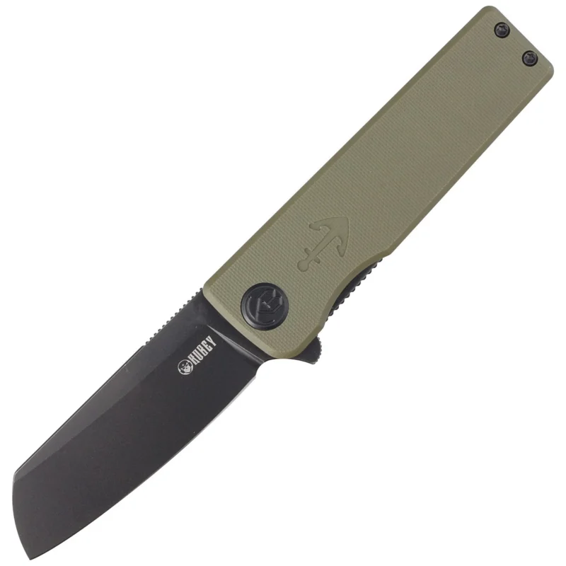 Nóż składany Kubey Knife Sailor Green G10, Blackwashed AUS-10 by Sekira Sochi (KU317C) Popularny