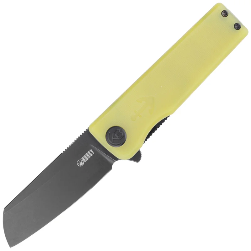 Rabat Nóż składany Kubey Knife Sailor Translucent Yellow G10, Blackwashed AUS-10 by Sekira Sochi (KU317B)