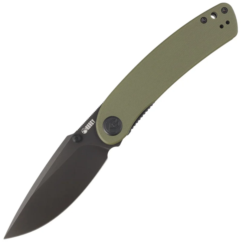 Rabat Kubey Knife Momentum Green G10, Dark Stonewashed AUS-10 by Sherif Manganas (KU344G)