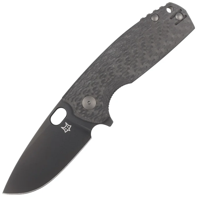 Nóż składany FOX Core Black Carbon Fiber, PVD Elmax by Jesper Voxnæs (FX-604 CF) Tylko do końca tygodnia