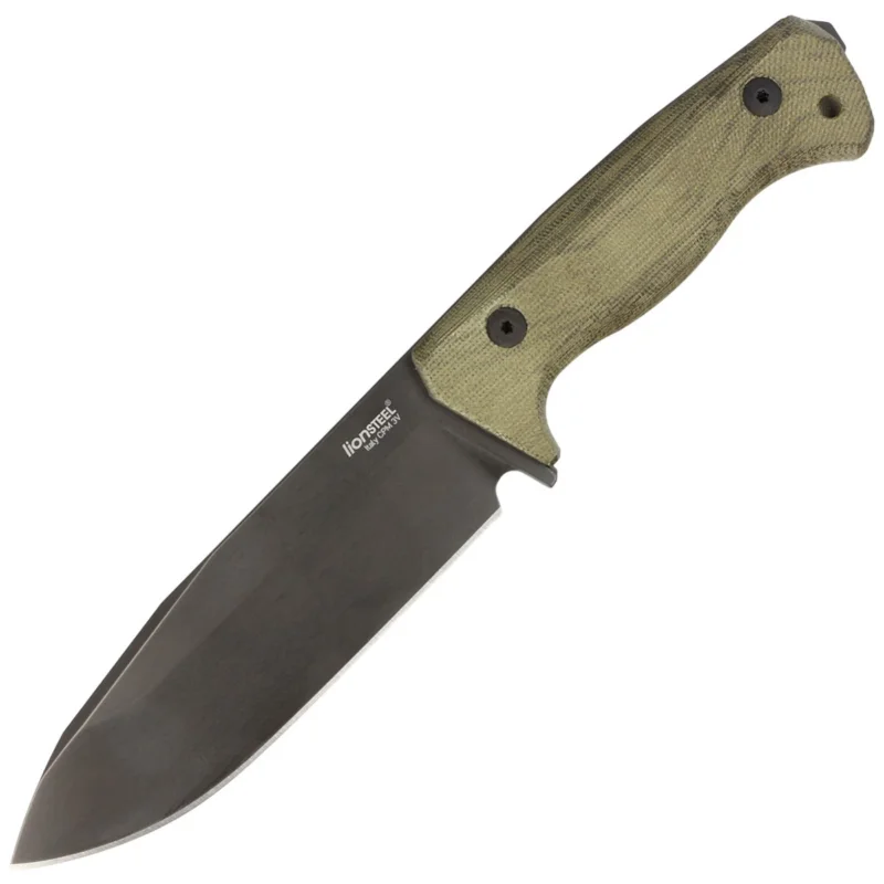 Nóż LionSteel Green Canvas Micarta, Old Black CPM 3V by Molletta (T6B 3V CVG) Niska cena