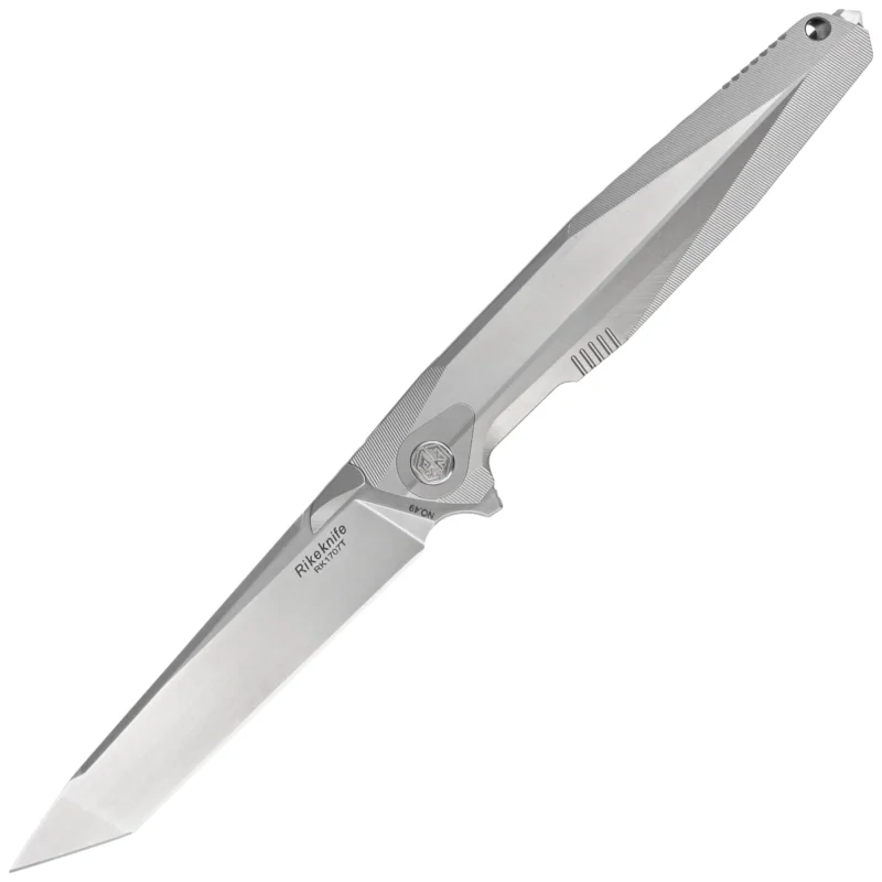 Nowość Nóż składany Rike Knife RK1707T-P Gray Titanium, Satin M390
