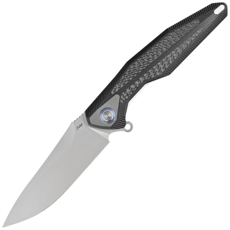 Nóż składany RikeKnife Tulay Integral Black G10/Carbon Fiber, Satin 154CM (RK-TULAY-B/CF) Zamów teraz