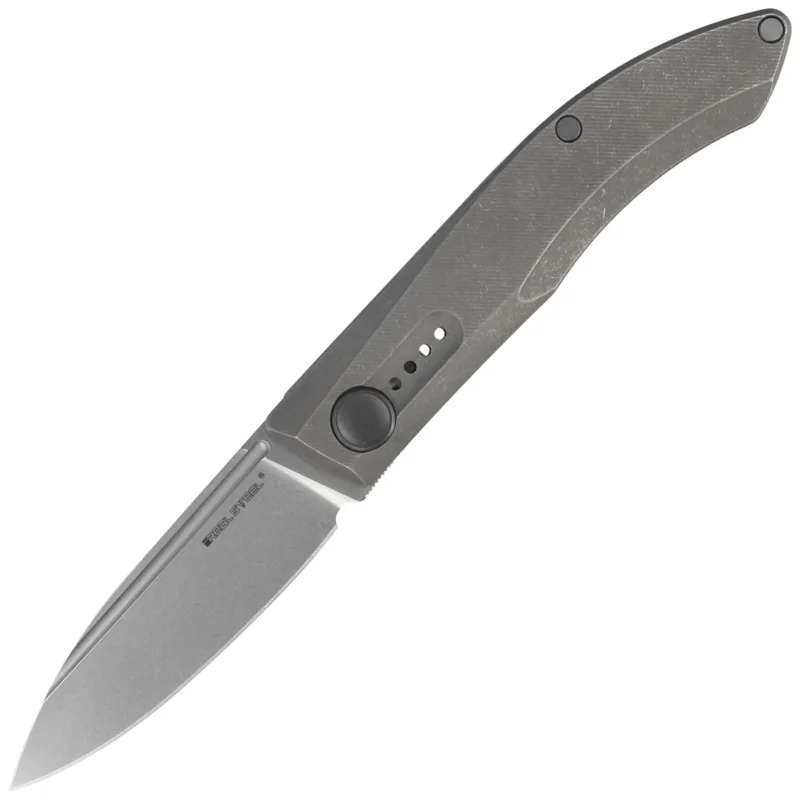 Szybka wysyłka Real Steel Stella Premium Gray Titanium, Stonewashed S35VN by Poltergeist Works (9051)