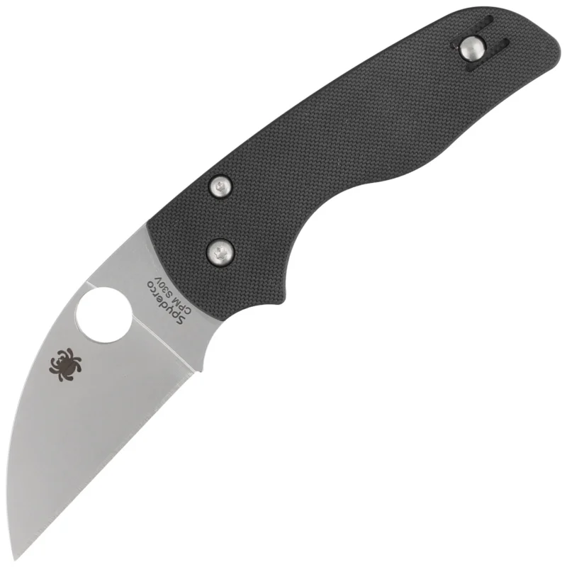 Łatwy zwrot Nóż składany Spyderco Lil' Native Black G10, Satin CPM S30V by Eric Glesser (C230GPWC)